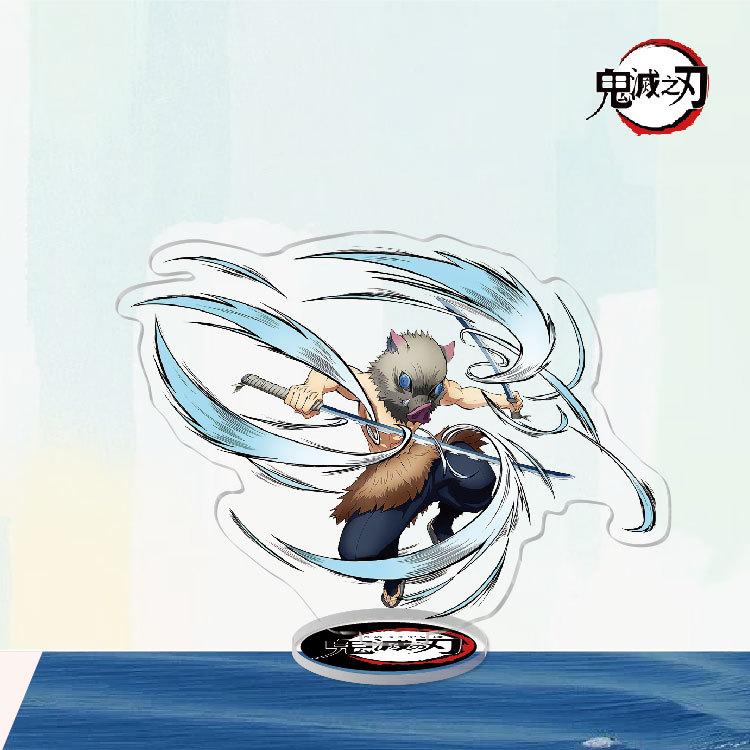 Game Anime Demon Slayer Blade Tanjiro Acrylic Cosplay Character Stand Acrylic Figure Stand Painted Desk Decor Ornament Gift