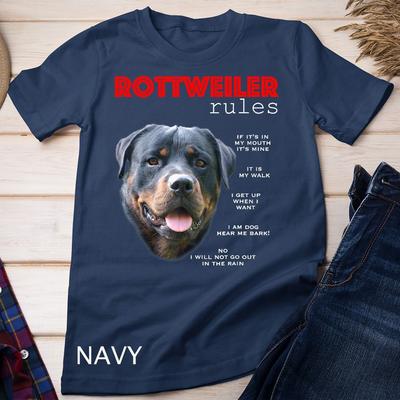 Funny Rules For The Owner Of A Rottweiler T-Shirt Unisex T-shirt