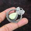 Lemon Chrysoprase Pendant Handmade Antique Jewelry 925 Sterling Silver Pendant Ethnic Jewelry Gemstone Pendant Gift For Women Unique Pendant