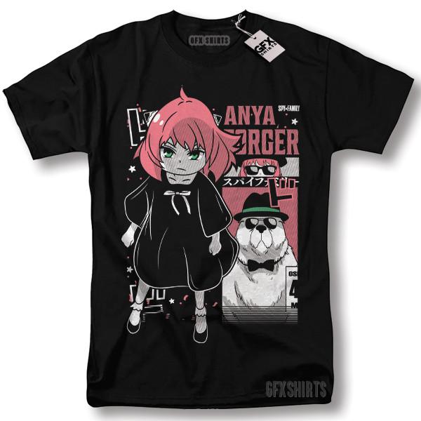 Spy X Family Anya Shirt Anya Bond Forger Loid Yor Anime Manga Graphic T-Shirt Unisex T-Shirt XXXL