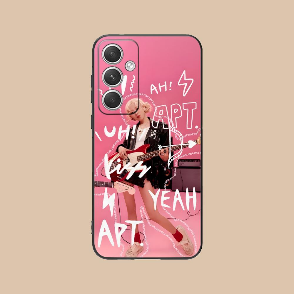 Чехол для телефона KPOP Рози Лалиса Дженни для Samsung Galaxy S25 S24 S23 S22 S21 S20 Note20 Plus FE Ultra Цветная Печать Красивая Крышка Galaxy S23 pink