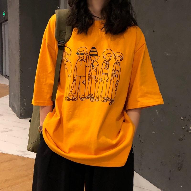 Summer Short Sleeved T-Shirt Loose Top For Women