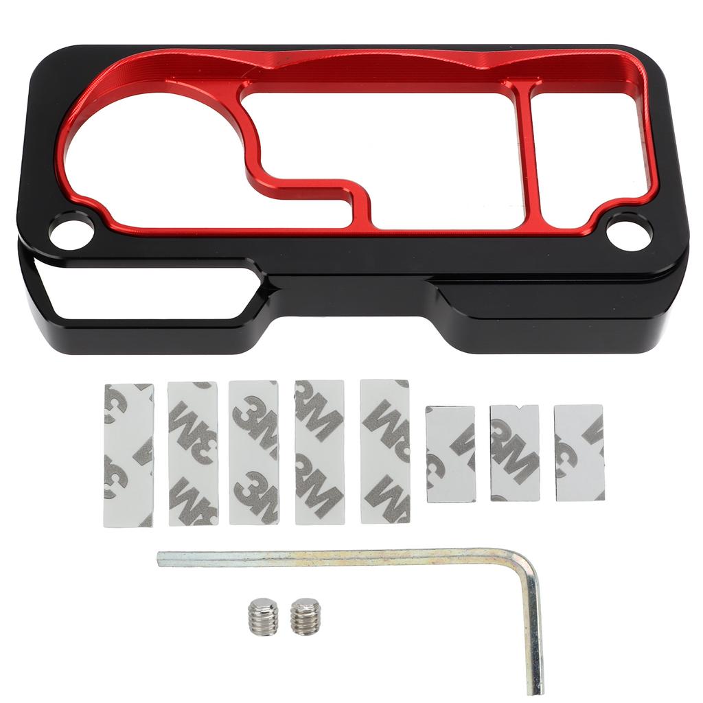 Motorcycle Meter Protective Cover Metal Weatherproof Replacement for CB650R CBR650R 2019‑2021Red