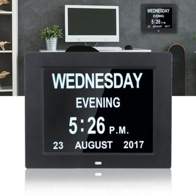 Home Decor Electronic Date Table Large LCD Screen Large Letter Electronic Dashboard Calendar Alarm Clock Digital Clock