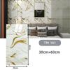 60*30cm Thickened Gold Foil Self-Adhesive Tile Sticker, Faux Ceramic Tile Wallpaper Waterproof  Wallsticker Kitchen & Living Room Decor