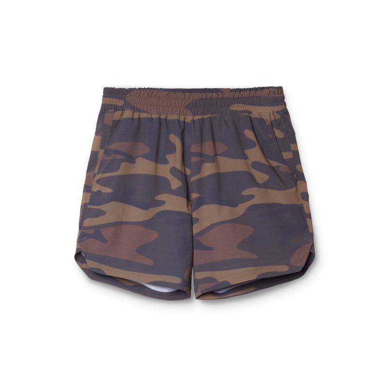 Herren Schnelltrocknende Sportshorts mit seitlichem Schlitz am Saum und elastischem Bund