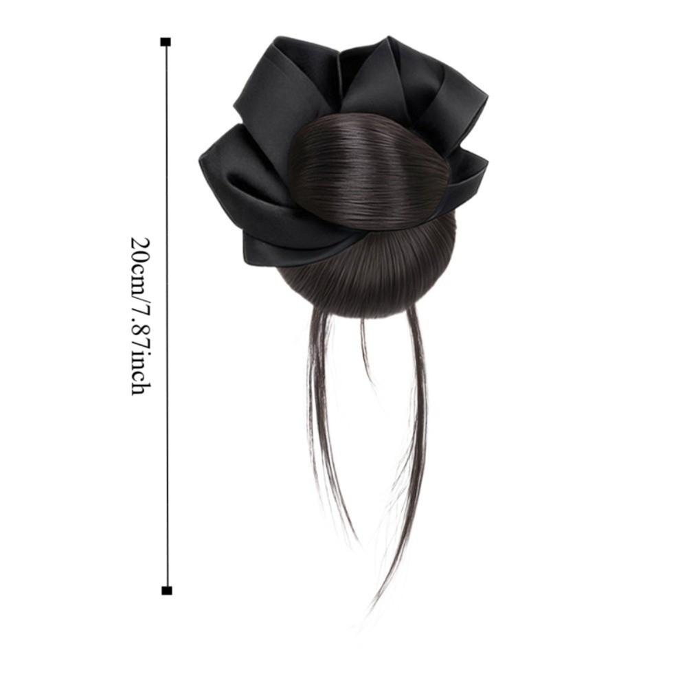 Synthetic Bun Head Wig with Hair Tie Wig Hair Clip New Hairpiece Hair Accessories