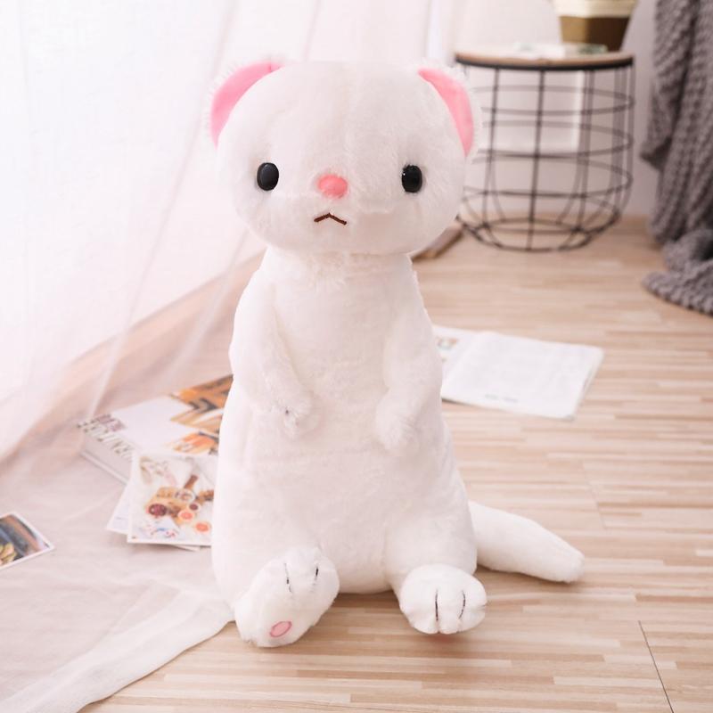 Ferret Plush Toy Soft Stuffed Cartoon Animal Cute Ferret Dolls Bedroom Home Decoration Girls Christmas Gifts 50cm