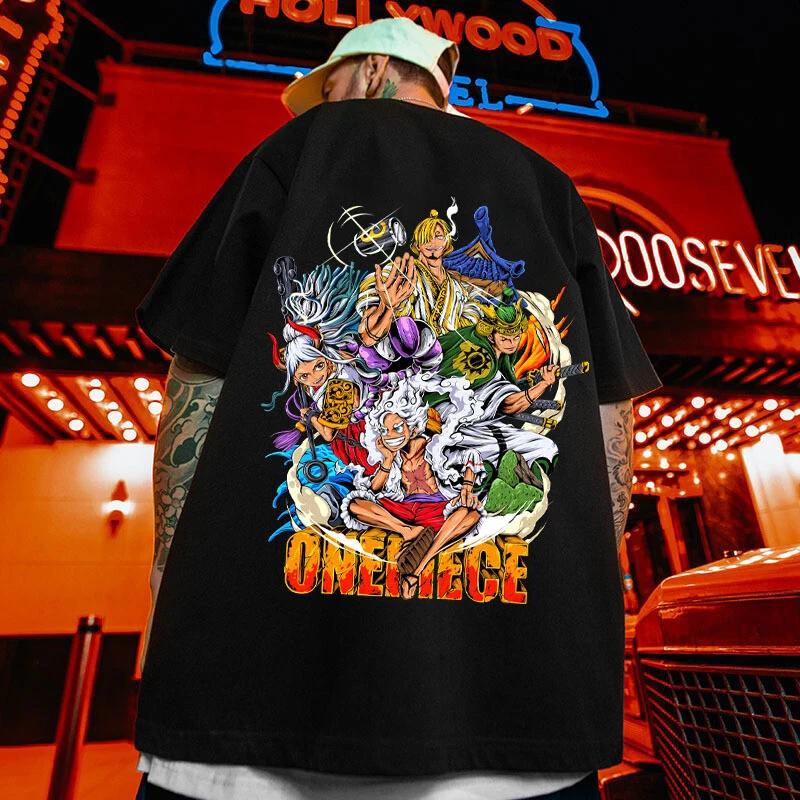 One Piece Luffy Anime Manga T-Shirt Tee Costumes 100% Cotton Cotton Unisex 3XL