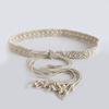 European & American Bohemian Style Cotton Rope Shell Waist Belt for Women
