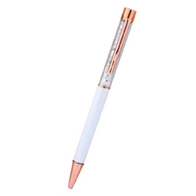0.5mm Smooth Writing Oil Pen for Office School Students Writing Pen Medium Point Gemstones Ballpoint Pen Metal Ball Pen