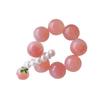 Xiaohongshu Peach Finger Twist Beads Around Finger Ring Super Fairy Peach Blossom Decompression Niche Design Student Pan Beads