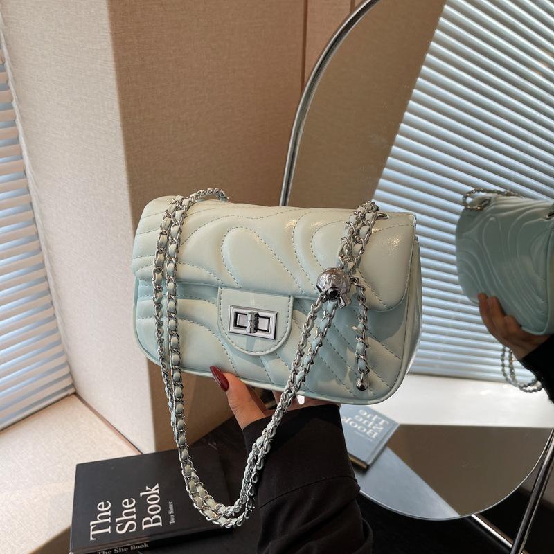 Summer Small Bag Women's New Trendy Versatile Chain Messenger Bag High-end Shoulder Small Square Bag