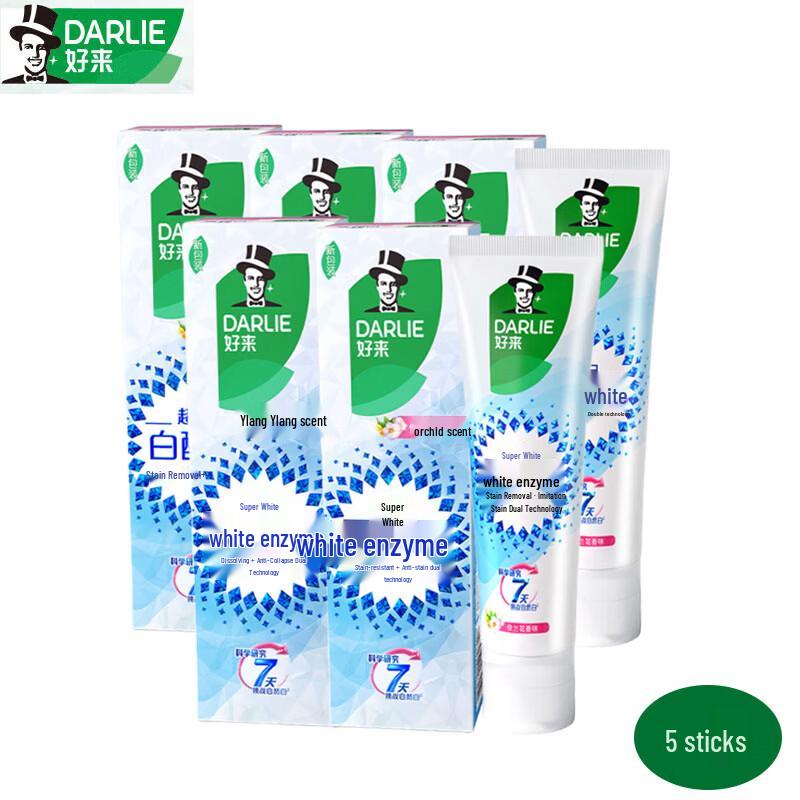 Darlie White Enzyme Ylang-Ylang Toothpaste 120g x 5 Pack