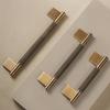 Dooroom Solid Brass Furniture Handles Knurled Cross Diamond Cut Pattern Modern Cabinet Refrigerator Door Pull Drawer Knobs