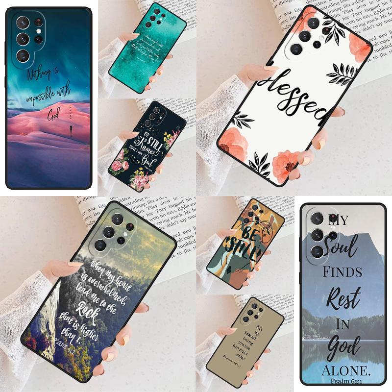 Christian Psalms Cell Phone Case for Samsung Galaxy S26 Ultra S25 S24 S23 S22 S21 S20 Note10 Cover