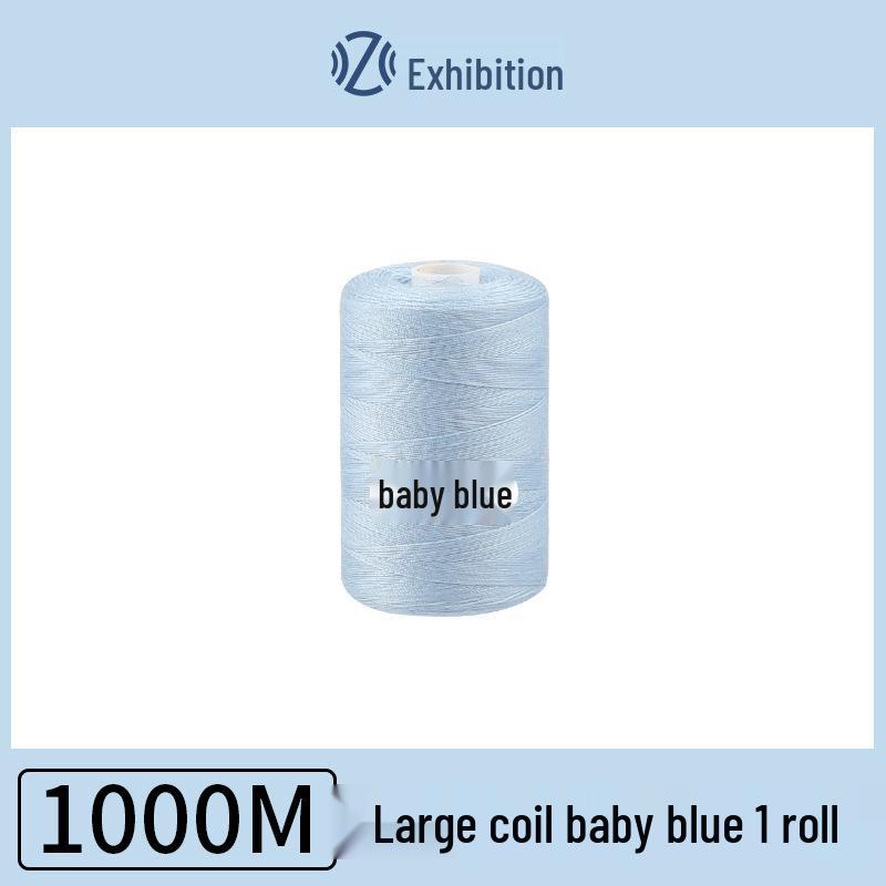Polyester Sewing Thread - 1000 Yards for Garments & Crafts, Assorted Colors, Small Spool