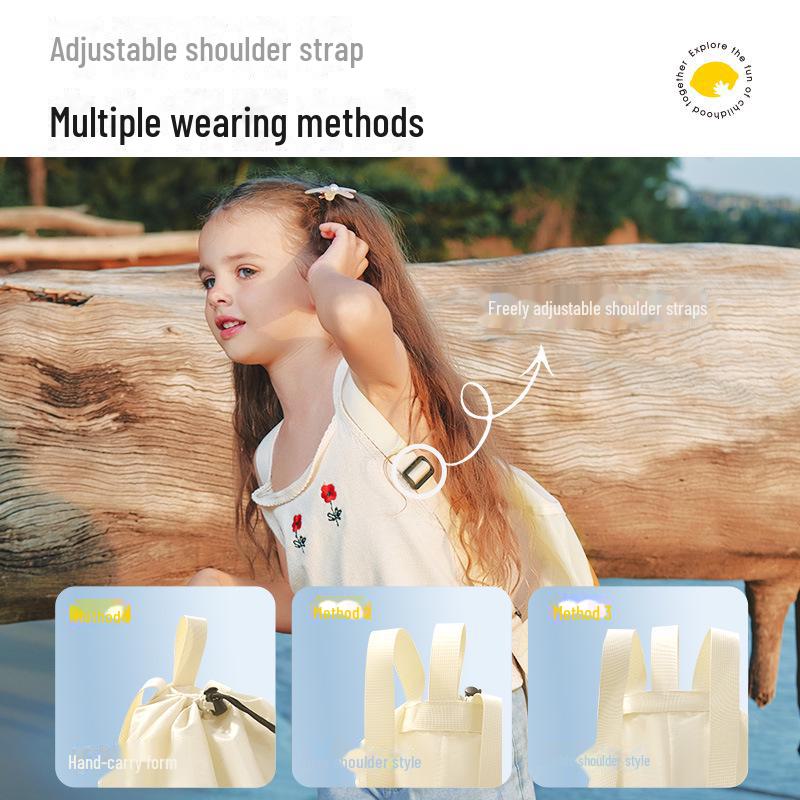 Children's Lemon Backpack: Waterproof, Drawstring, and Perfect for School or Travel.