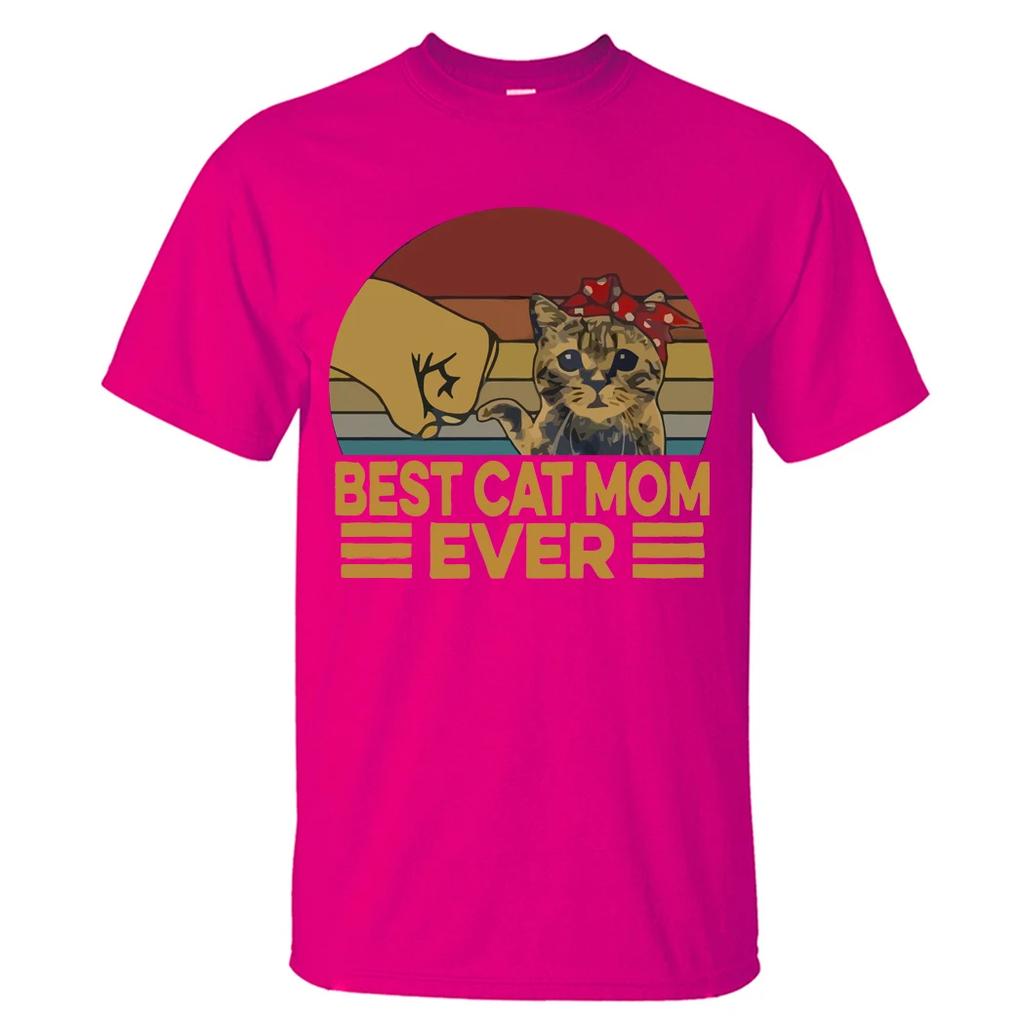 Best Cat Dad Ever Summer T Shirt Cotton Short Sleeve Fashion Cute Streetwear Animal Cats Male Tops Casual Tshirt