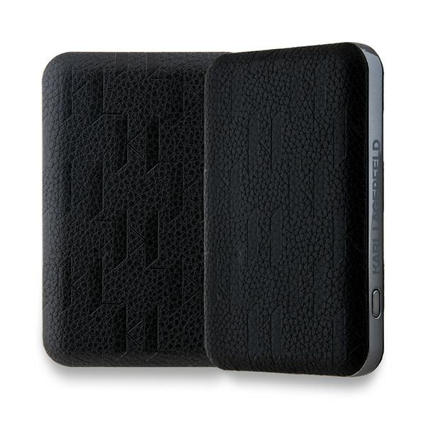 Karl Lagerfeld Powerbank Indukcyjnyklpb5Fpgkskihk 15W 5000Mah Czarny/Black Karl Head Pin Magsafe