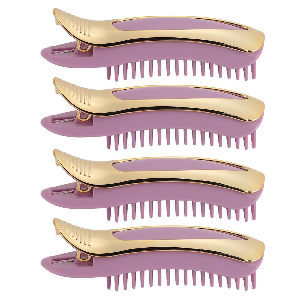 4pcs Volumizing Hair Clips Professional Instant Root Lifting Clips for Women Girls Purple