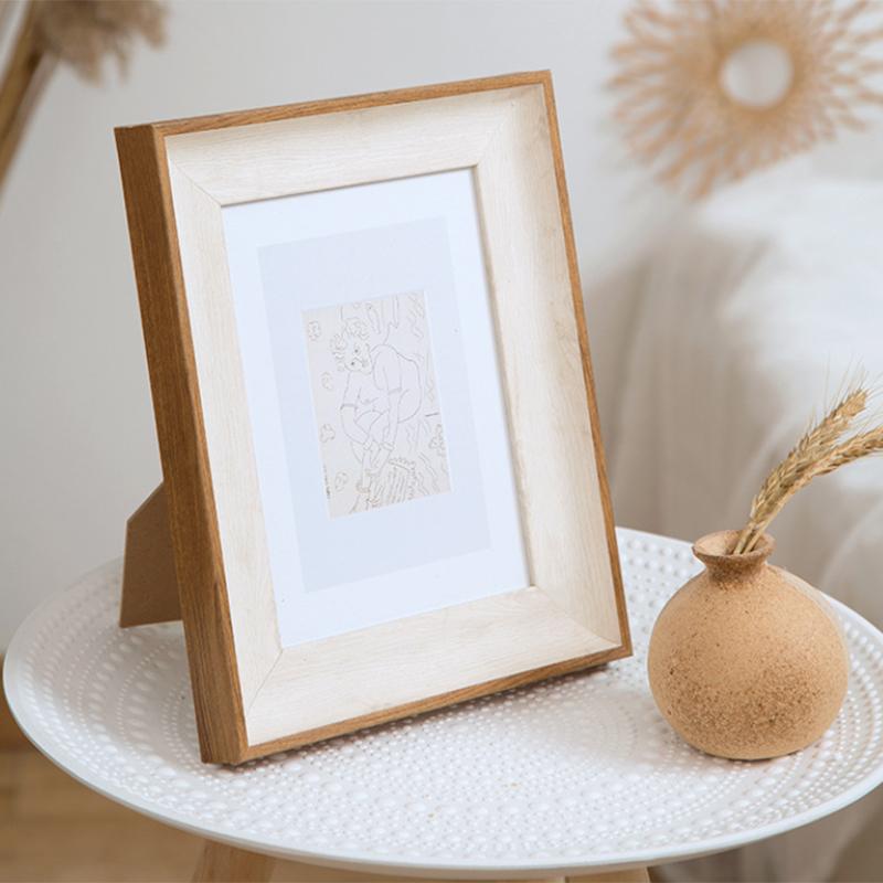 Ramă Foto Nordică de Birou Minimalistă Ramă Foto Acasă Simplă Ramă Foto Poate Fi Agățată pe Perete 5-10 Inch Decor de Birou