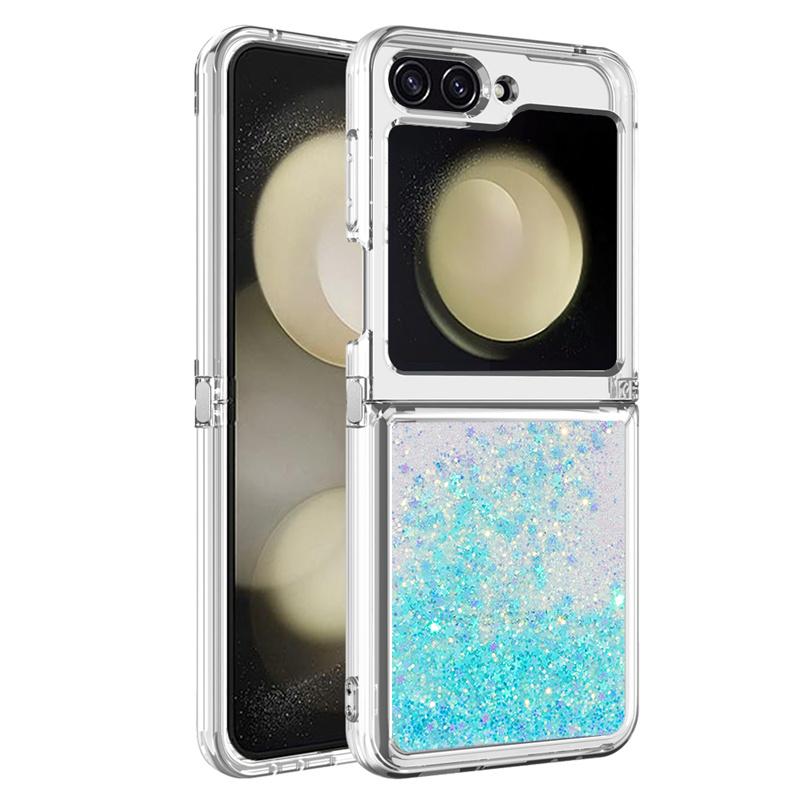 Estojo Z Flip7 Case Areia Movediça para Samsung Galaxy Z Flip 7 Capa Macia Líquida Brilhante Para Capa de Telefone Samsung Galaxy ZFlip 7 Capa