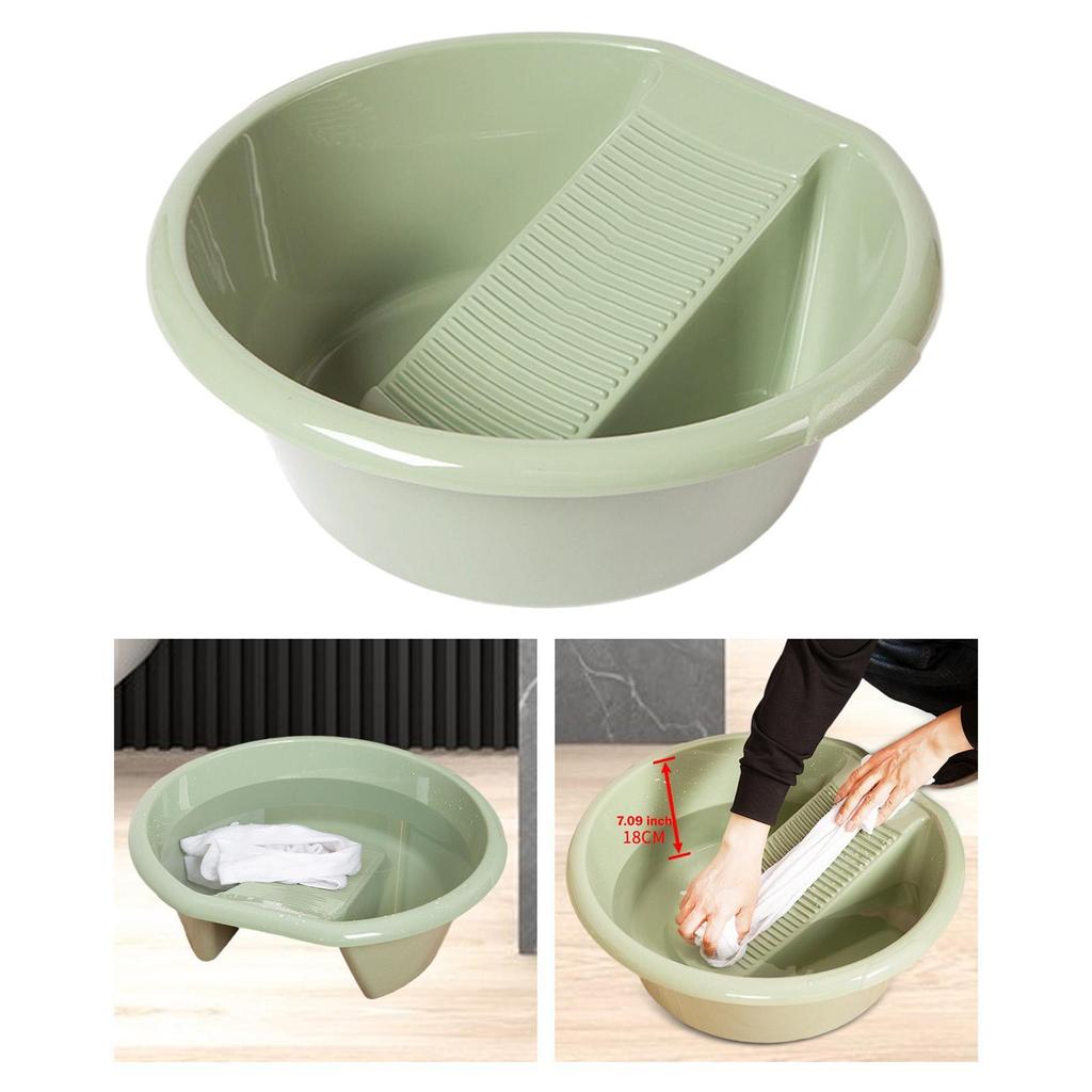 Compact Wash Bowl with Groove. Practical for on The Go Or Small Living .