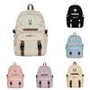 Large Capacity Yummy Letter Print Nylon Backpack For Girls And Boys With Breathable Design For School And College Use