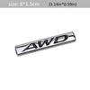 DSYCAR 1Pcs Metal 3D AWD Car Side Fender Rear Trunk Emblem Badge Sticker Decals Suit for Universal car,car decoration stickers
