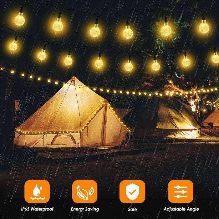 Guirlande lumineuse - realky - 100 led - solaire - ip65 étanche - 8 modes d'éclairage