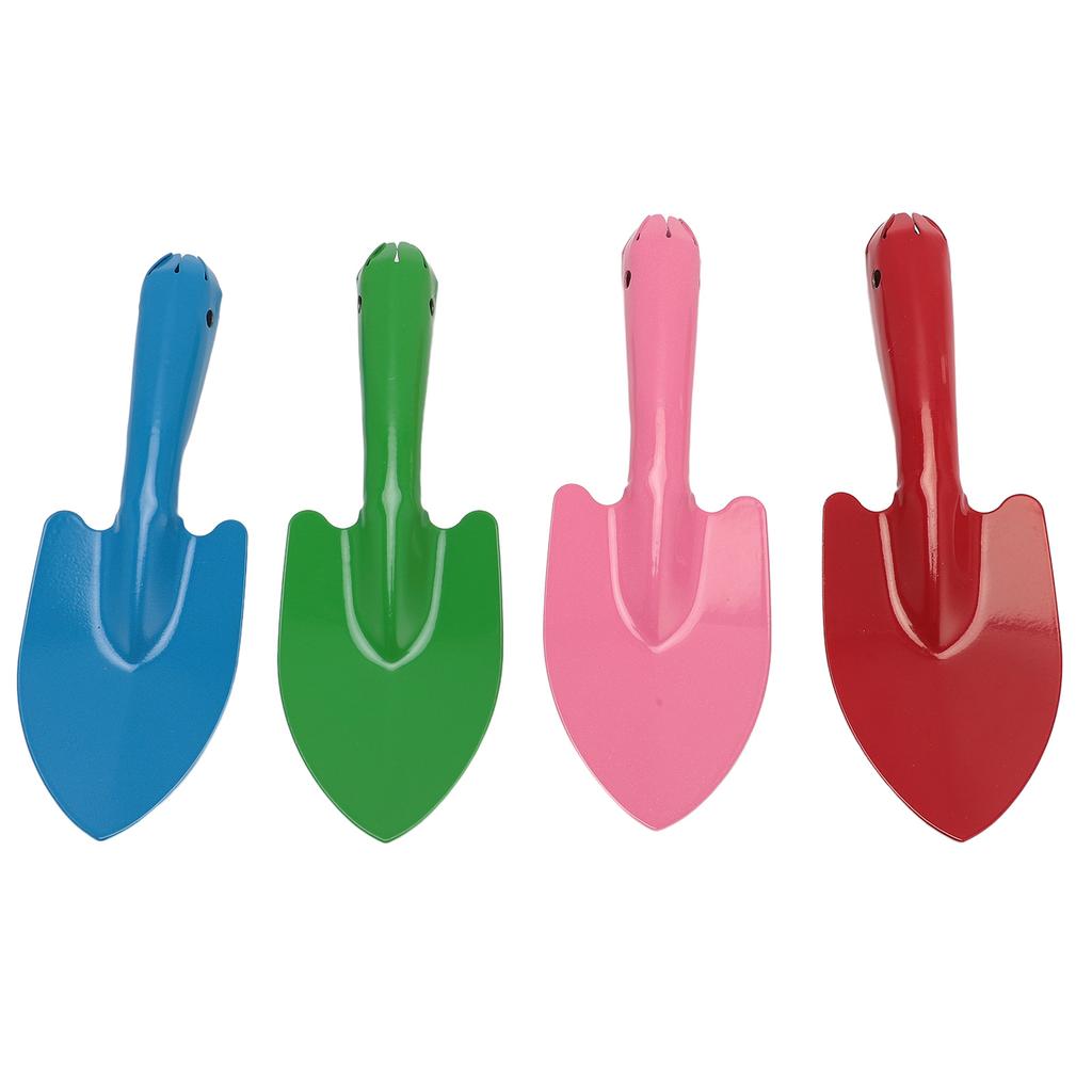 4Pcs Garden Shovel Set Colorful Metal Hand Trowel for Flower Soil Planting Digging Transplanting