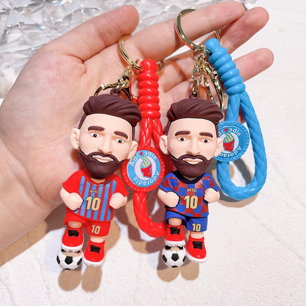 Vibrant Messi Keychain Football Star Jersey Keyring Ideal Fan Gift For Birthdays
