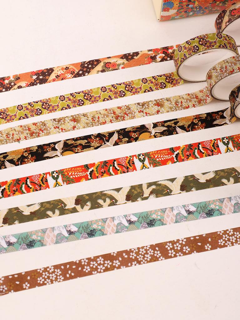 10rolls/box Vintage floral washi tape Exquisite scrapbooking supplies graduation gift for friends Stationery washi tape set