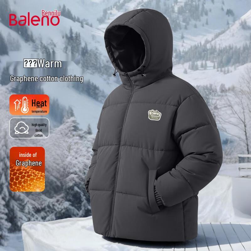 

Baleno Men s Winter Padded Hooded Jacket 4XL