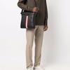 Bally Mecoy Classic Letter Logo Business Commuter Zipper Leather Messenger Bag Men bags Black 6238764