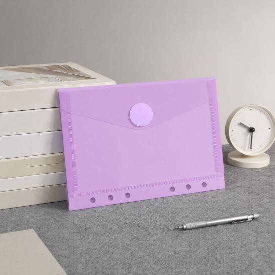 The Curved Flip Cover Features A Fastener Tape That Keeps Papers Firmly in Place