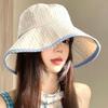 Bowknot Fisherman Hat Adjustable Sun Cap New Sunscreen Hat  Beach