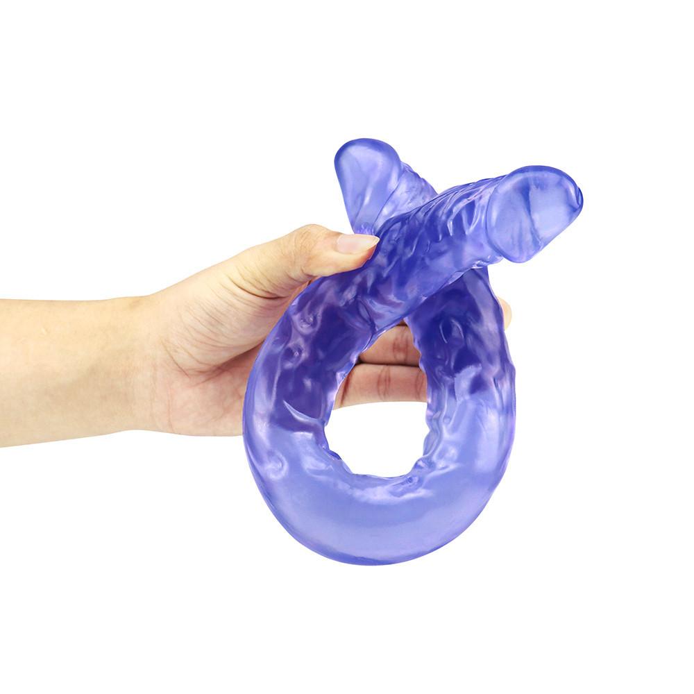 42 Doppelkopf-Dildo, langer, realistischer Dildo, doppelseitiger Dildo, flexibler großer Penis für Frauen, Masturbator, Sexspielzeug für lesbische Erwachsene