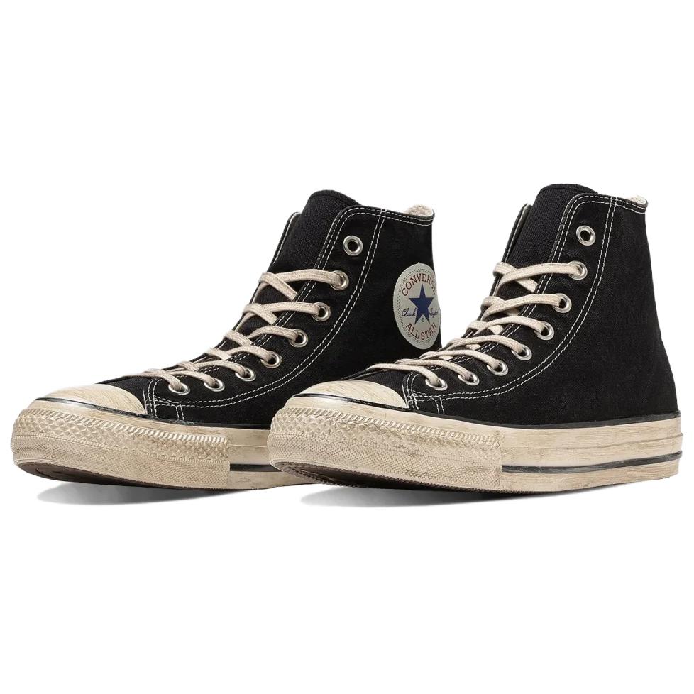 Converse All Star US LG HI Back to the Future Soft and Comfortable High-top Canvas Shoes for Men and Women Black