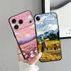 Case for Apple iPhone 17 Pro Max 13 15 Pro 7 8 16 XR XS MAX 11 Air 12 14 Funda Phone Cover Creative Oil Painting Scenery