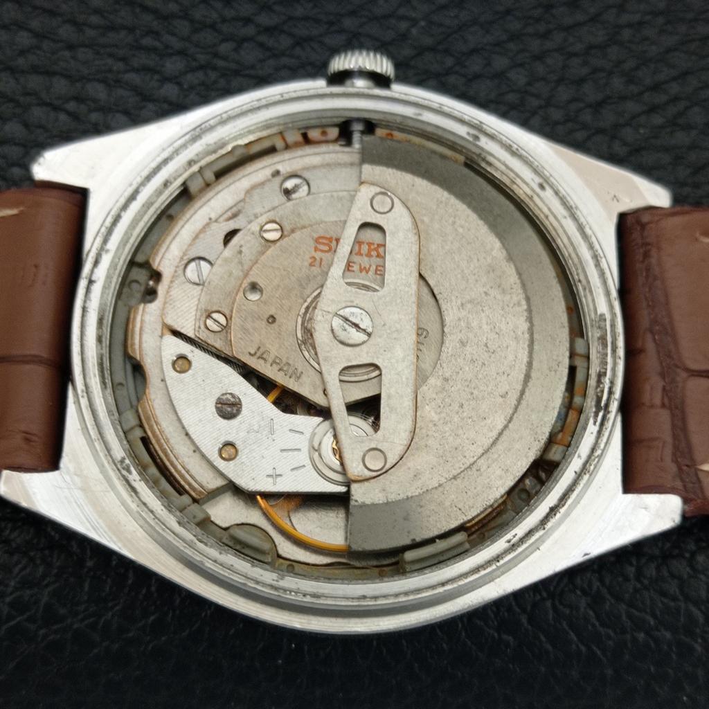 VINTAGE SEIKO 5 AUTOMATIC 6119C JAPAN MENS PEACH COLOR DIAL WATCH a709521-1