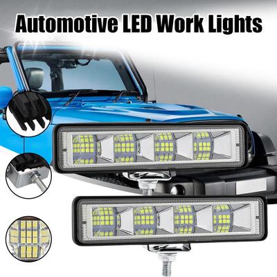 72W 24 LED Car Work Light Bar Worklight Bar Excavator 12-30V Led Combo Beam for Offroad SUV ATV Tractor Boat Trucks M2Z0