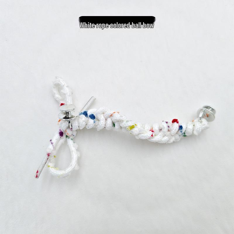 Accessoires Crocs: Boucle de Chaussure en Corde Tissée & Ornements DIY Dessin Animé
