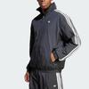 Adidas Originals Ss25 Striped Fashion Versatile Casual Long Sleeve Jacket Unisex Jacket Black KA3806