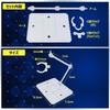 Morisho Universal Plastic Model Figure 3mm Axis Action Base Display Compatible with and Scale Plastic Models Stand, Stand, HG, RG, 1/144 (5 Pieces)