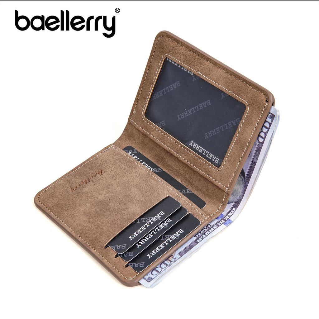 Men's Korean Style Retro PU Leather Slim Billfold - Soft Frosted Wallet for Business & Youth