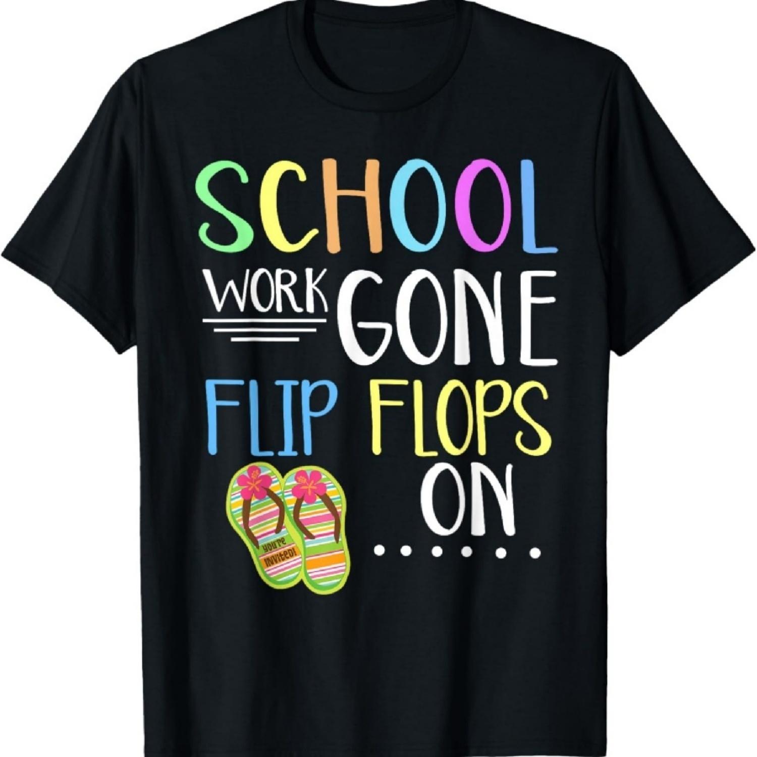 

Школьная работа пошла вразнос Футболка Последний день школы XXXXXL чёрный