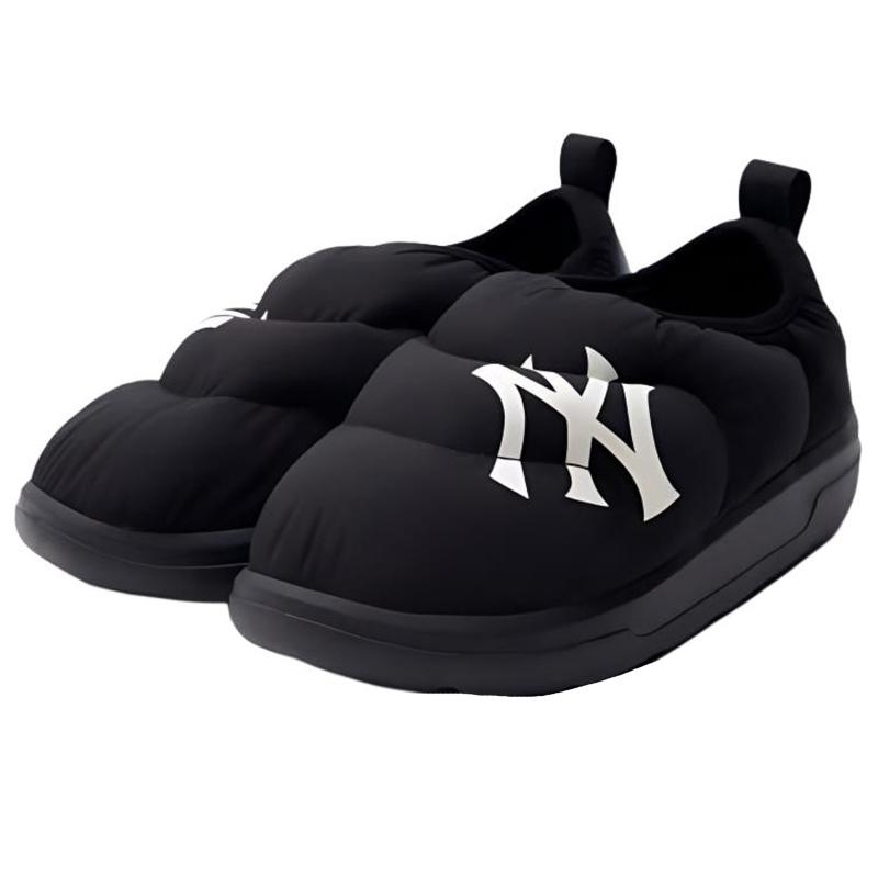 MLB Chunky Classic A FLEECE Lightweight Wear-Resistant And Warm Low-Top Casual Shoes Women's Black Sneakers 3AWBPSO36-50BKS