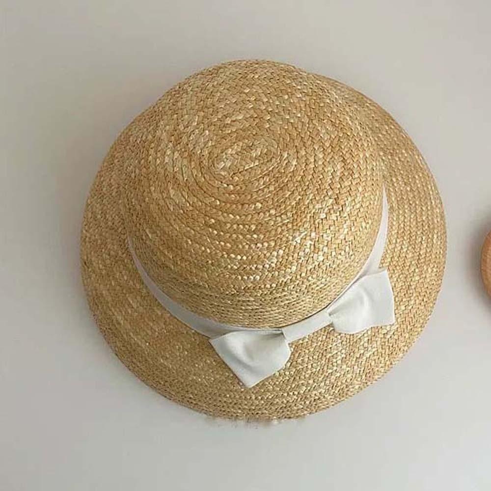 High-Density Weave Wheat Straw Cloche Breathable Round Top Straw Topper Sophisticated Travelers